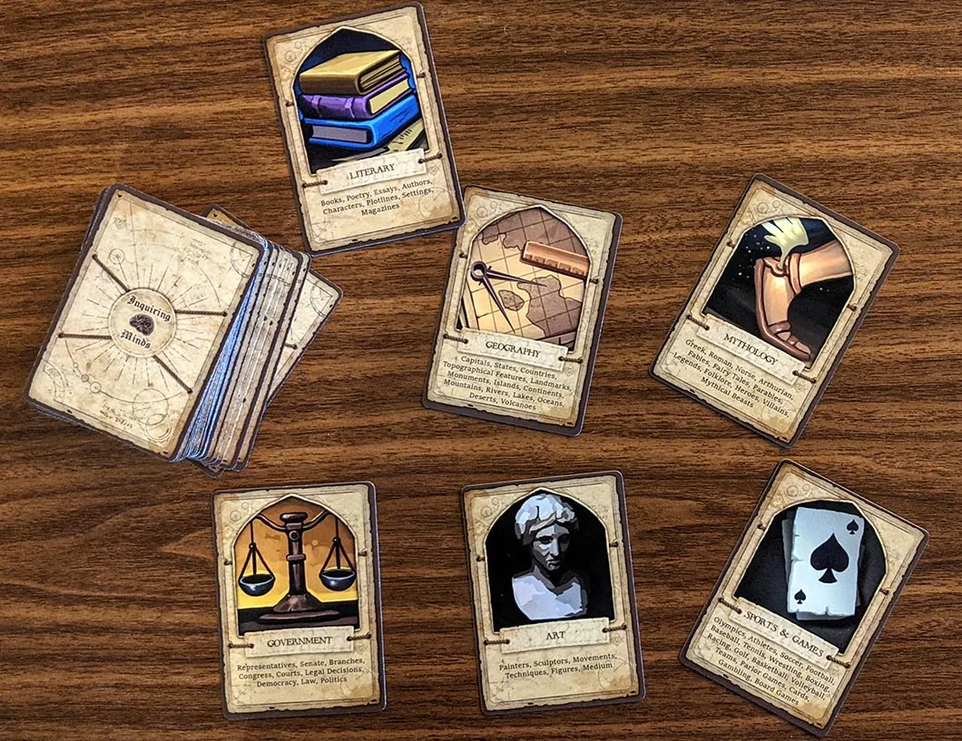 Inquiring Minds playing cards layout