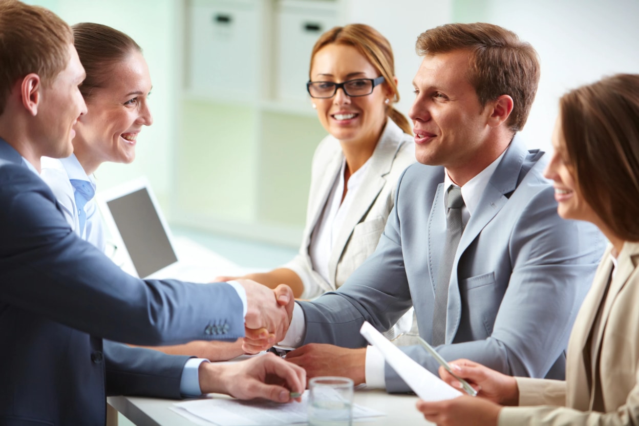 Business meeting diversity transformation - before