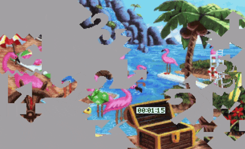 The original animated puzzle from Island of Dr. Brain