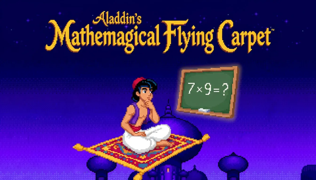 Screenshot of Aladdin's Mathemagical Flying Carpet