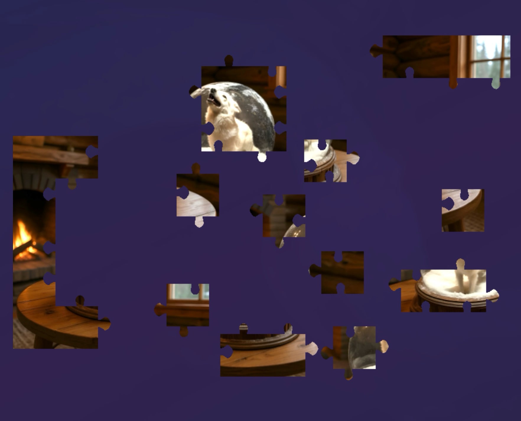 Jigsaw puzzle completion - before