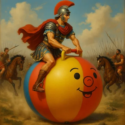 QwenImage - Alexander the Great on hippity hop