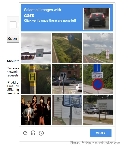 Cars CAPTCHA